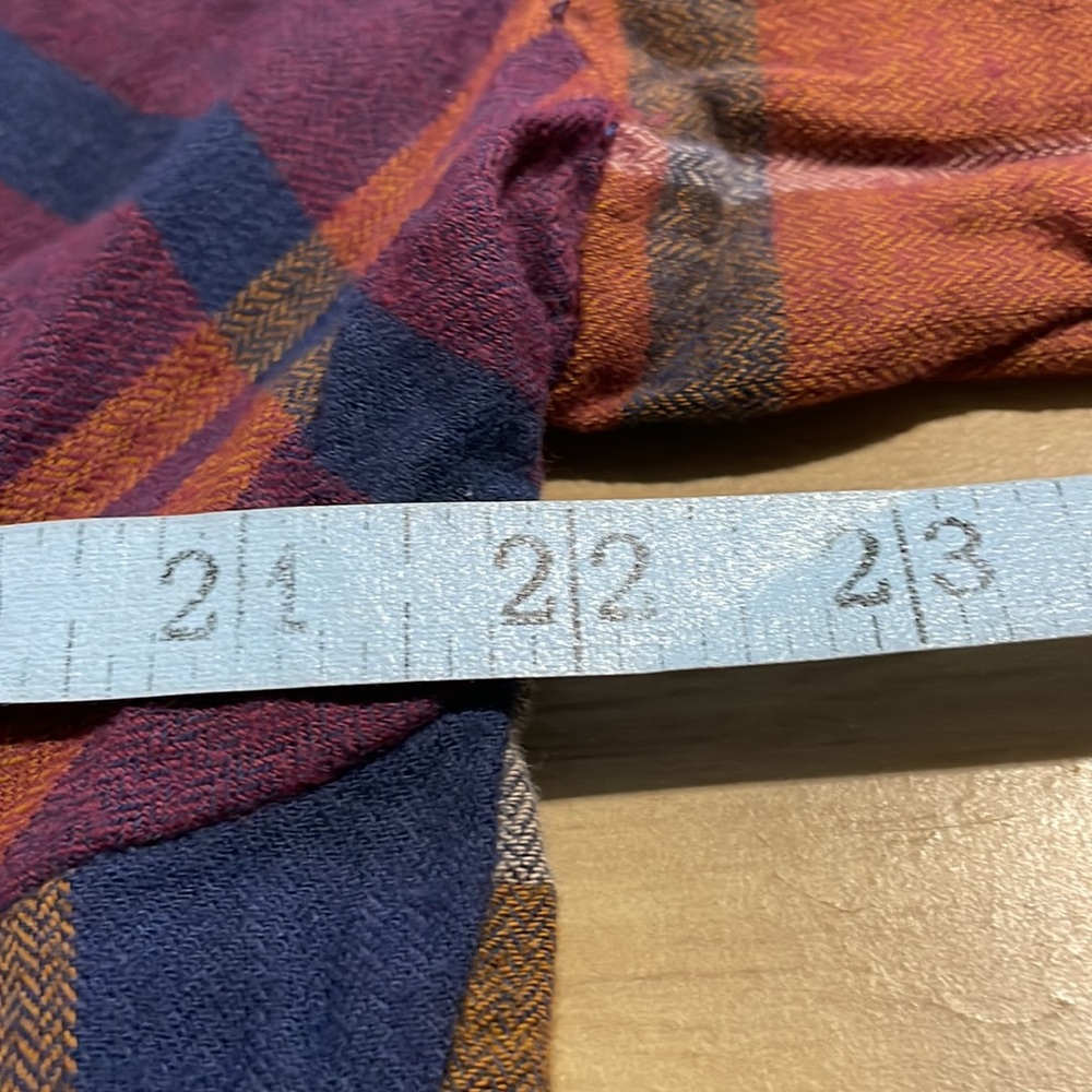 Cato Plaid Flannel Cover Up/Cardigan With Pockets - Picture 6 of 8